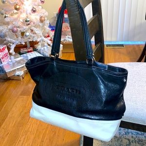 Coach, leather tote bag